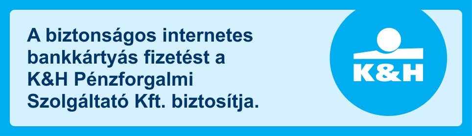 K&H Bank biztonságos fizetési kék címkéje