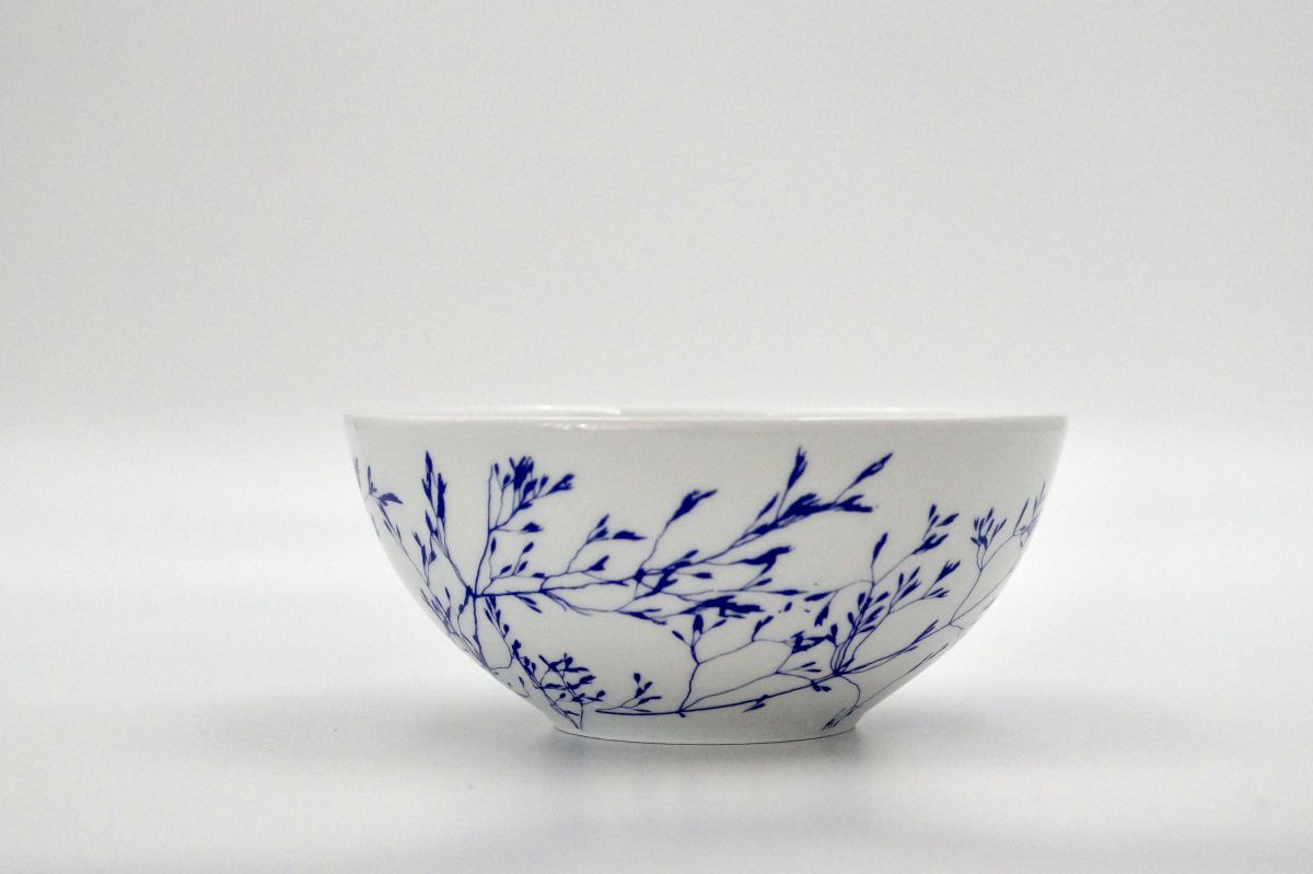 No.994.2 Déméter - Kerek tál, magas, kék, 15 cm