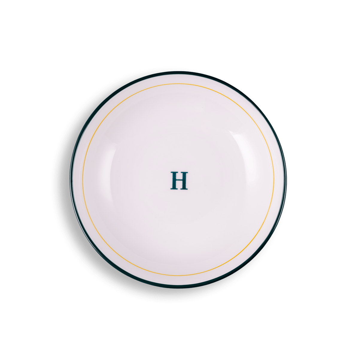 L'Assiette mélytányér, 18,5cm, zöld csíkkal