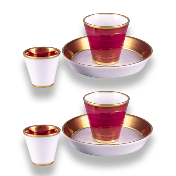 No.900 - L'amour - Coffee set, red