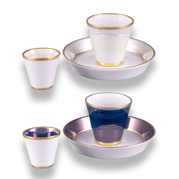 No.900 - L'amour - Coffee set, blue-pearl