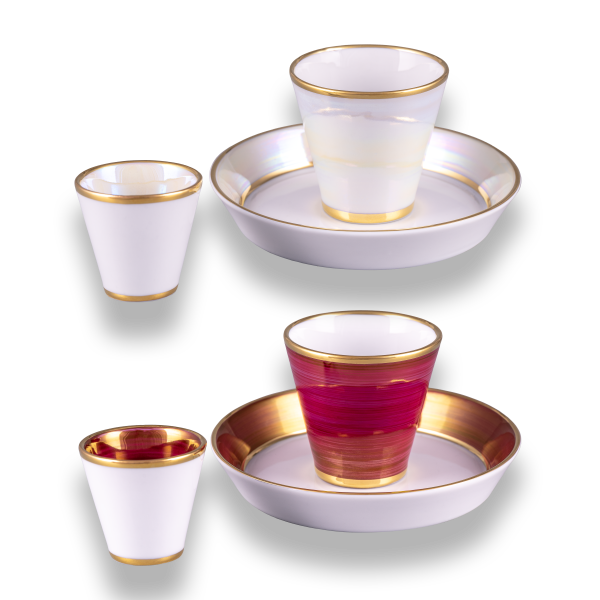 No.900 - L'amour - Coffee set, red-pearl