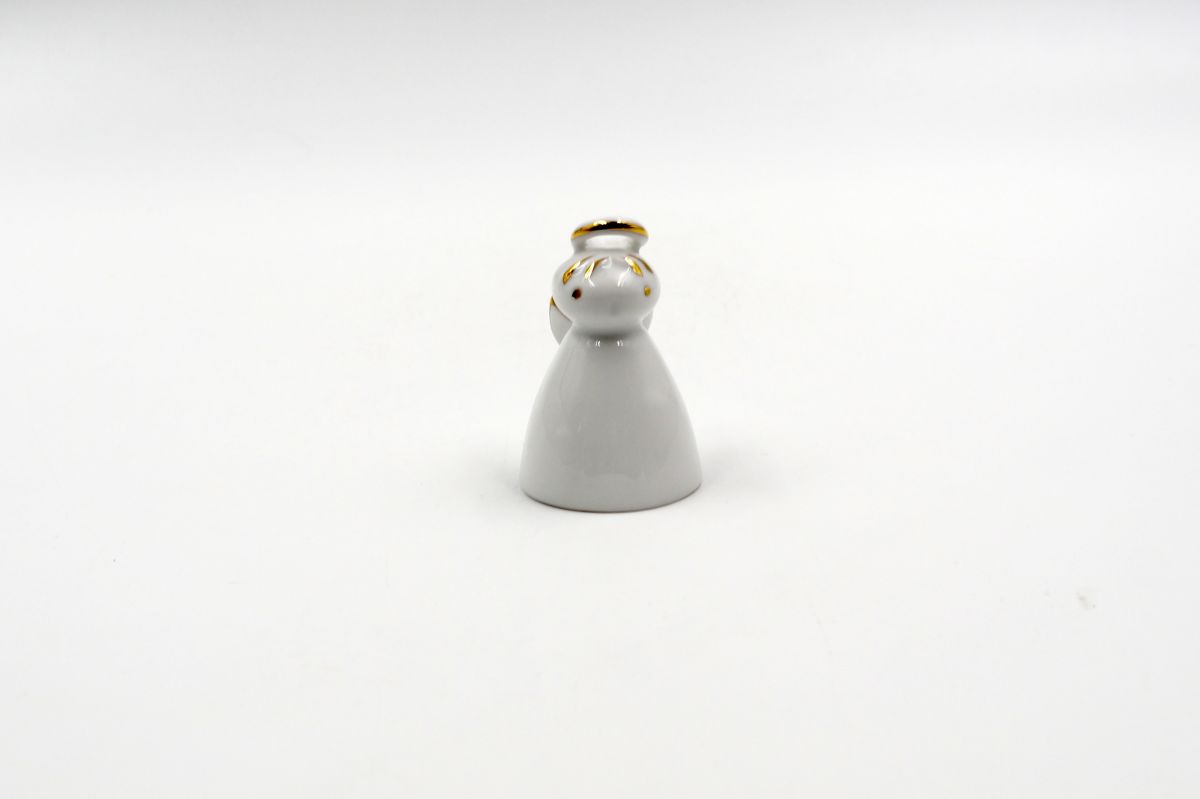Nimbed angel, white-golden, large